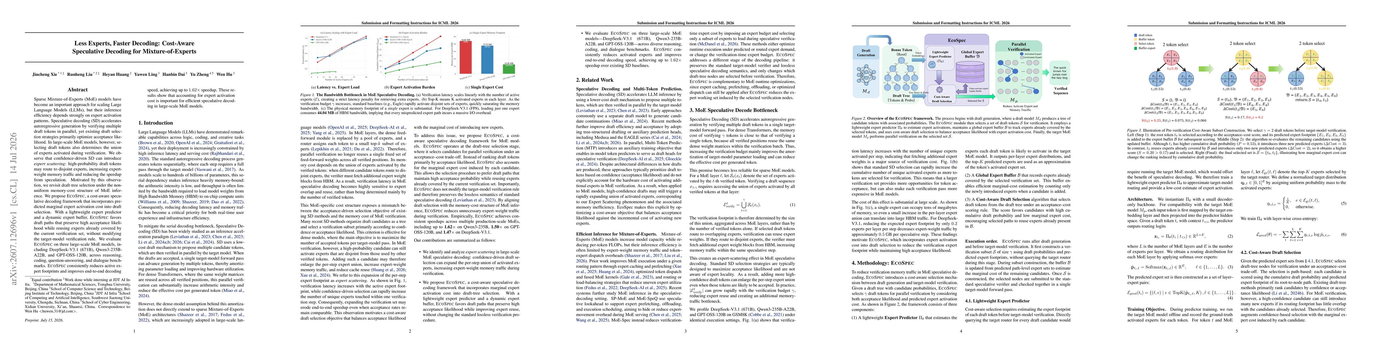 Thumbnail for Less Experts, Faster Decoding: Cost-Aware Speculative Decoding for Mixture-of-Experts