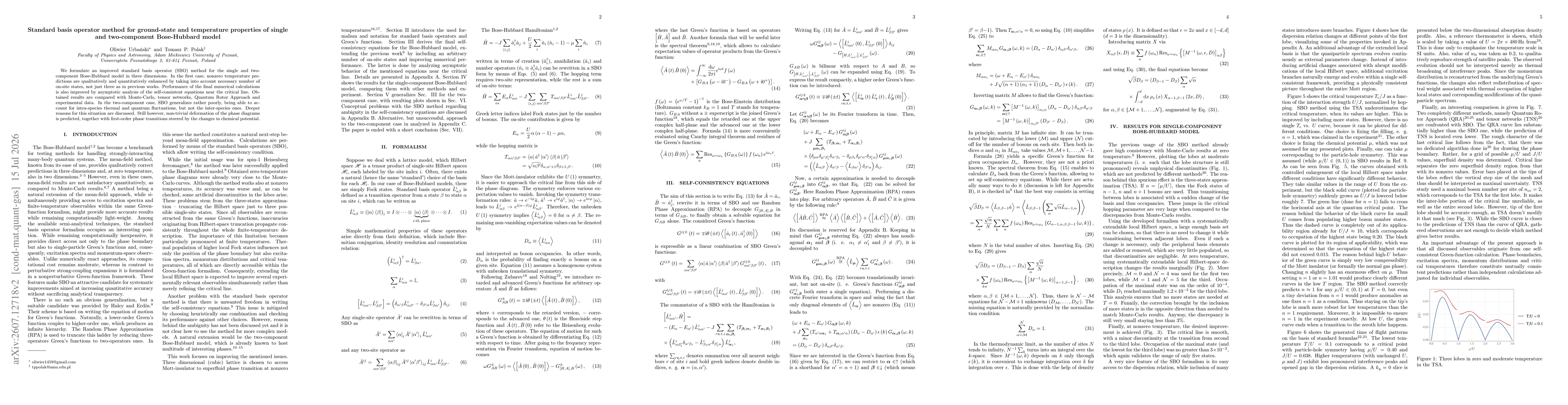 Thumbnail for Standard basis operator method for ground-state and temperature properties of single and two-component Bose-Hubbard model