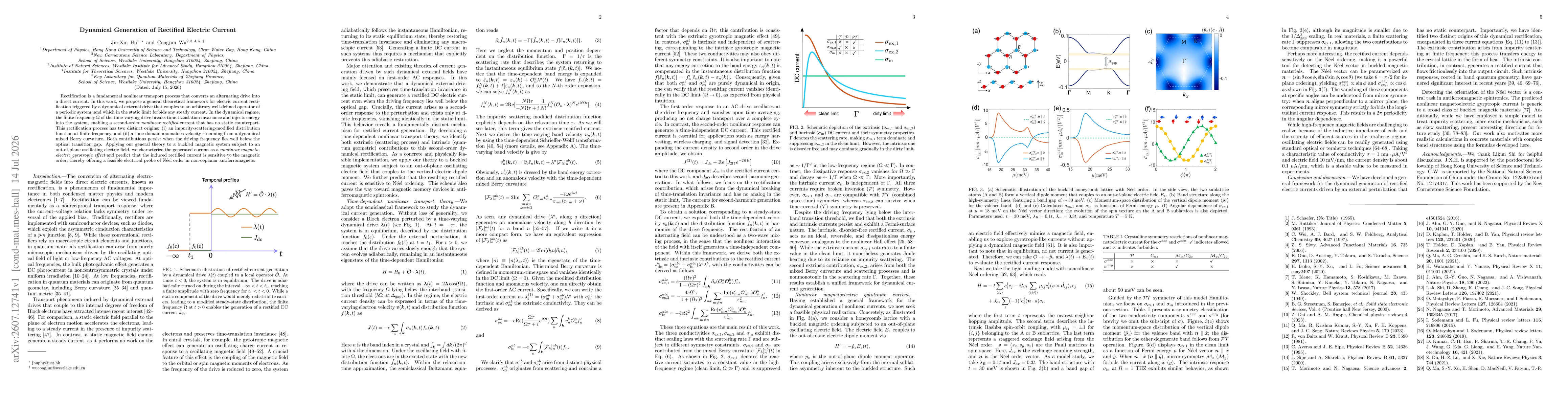 Thumbnail for Dynamical Generation of Rectified Electric Current
