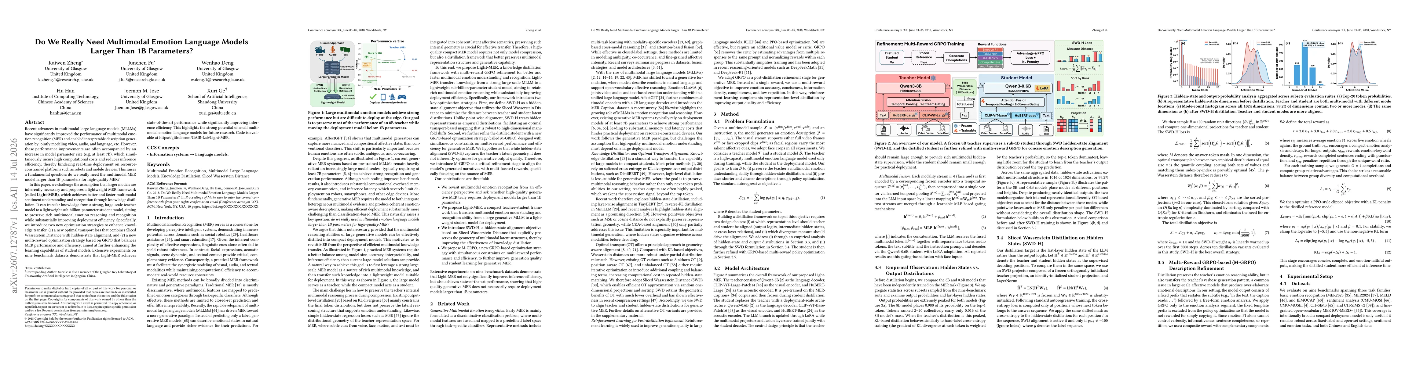 Thumbnail for Do We Really Need Multimodal Emotion Language Models Larger Than 1B Parameters?