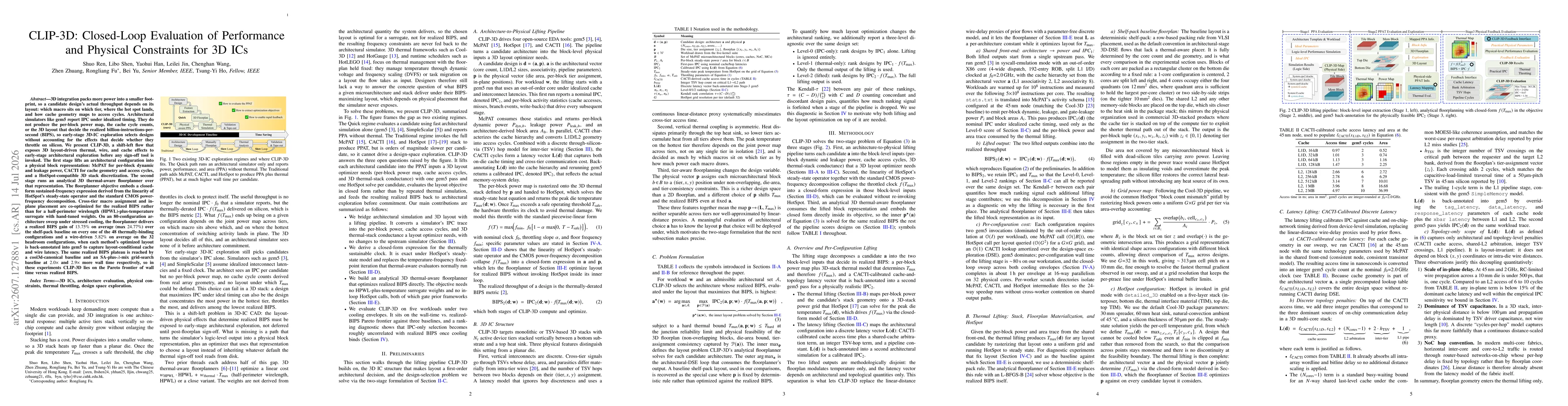 Thumbnail for CLIP-3D: Closed-Loop Evaluation of Performance and Physical Constraints for 3D ICs
