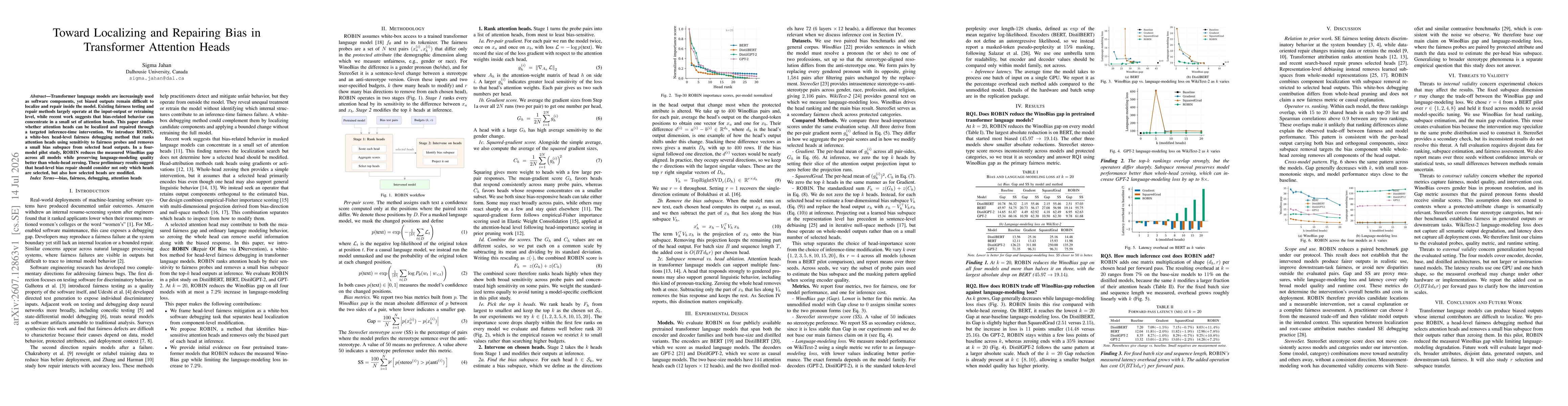 Thumbnail for Toward Localizing and Repairing Bias in Transformer Attention Heads