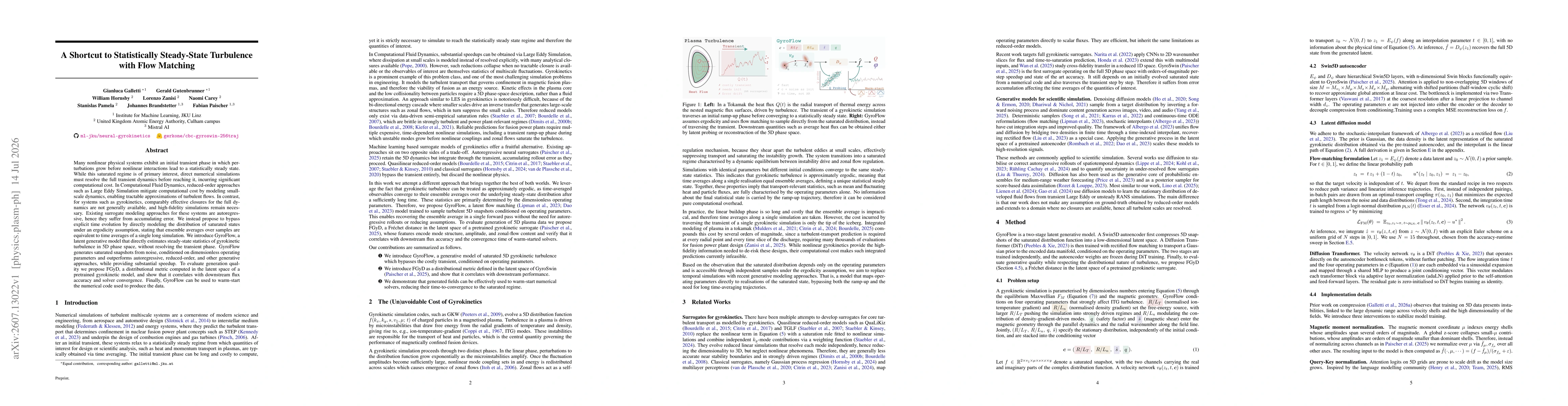Thumbnail for A Shortcut to Statistically Steady-State Turbulence with Flow Matching