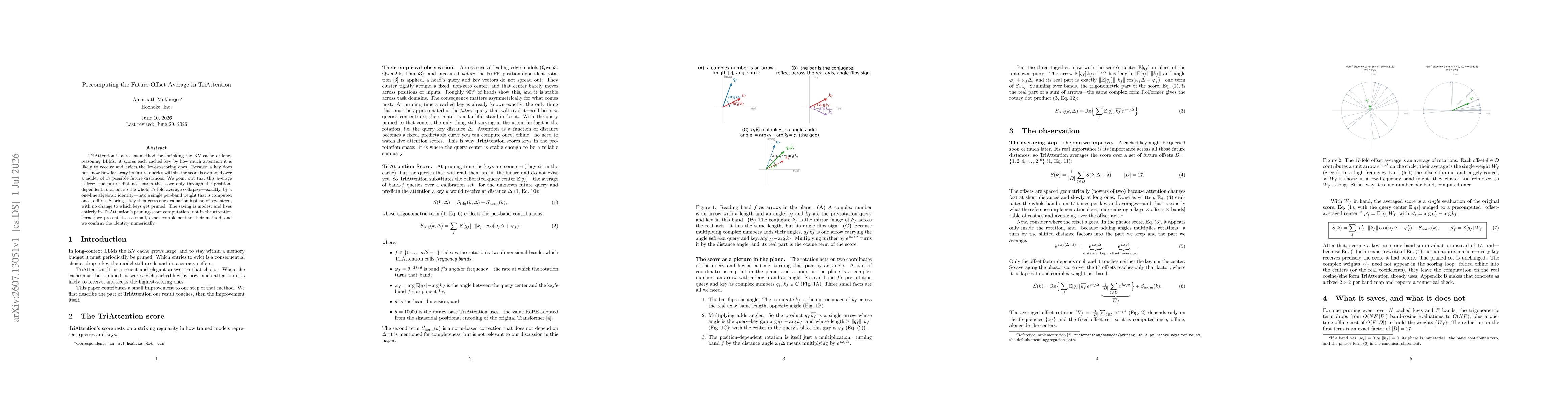 Thumbnail for Precomputing the Future-Offset Average in TriAttention