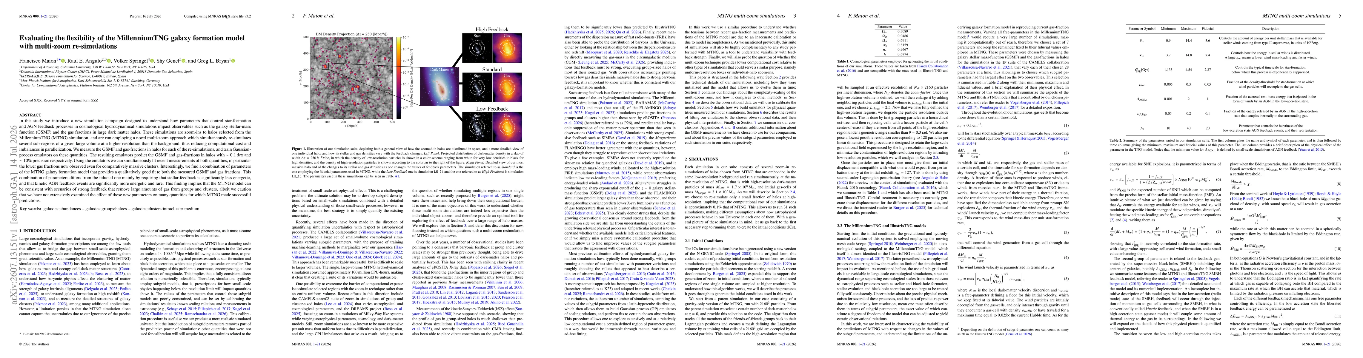 Thumbnail for Evaluating the flexibility of the MillenniumTNG galaxy formation model with multi-zoom re-simulations