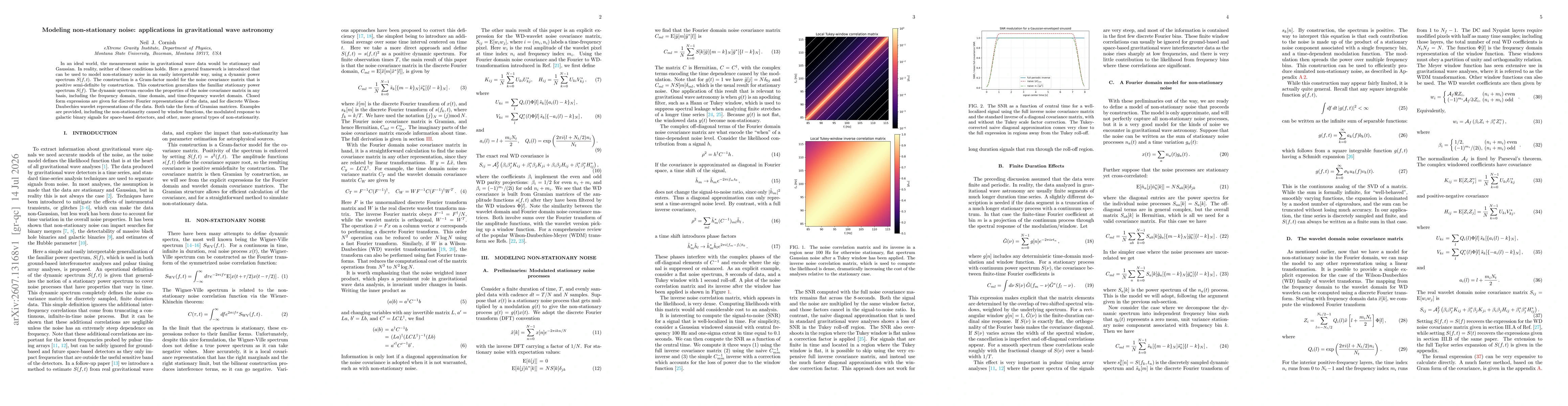 Thumbnail for Modeling non-stationary noise: applications in gravitational wave astronomy