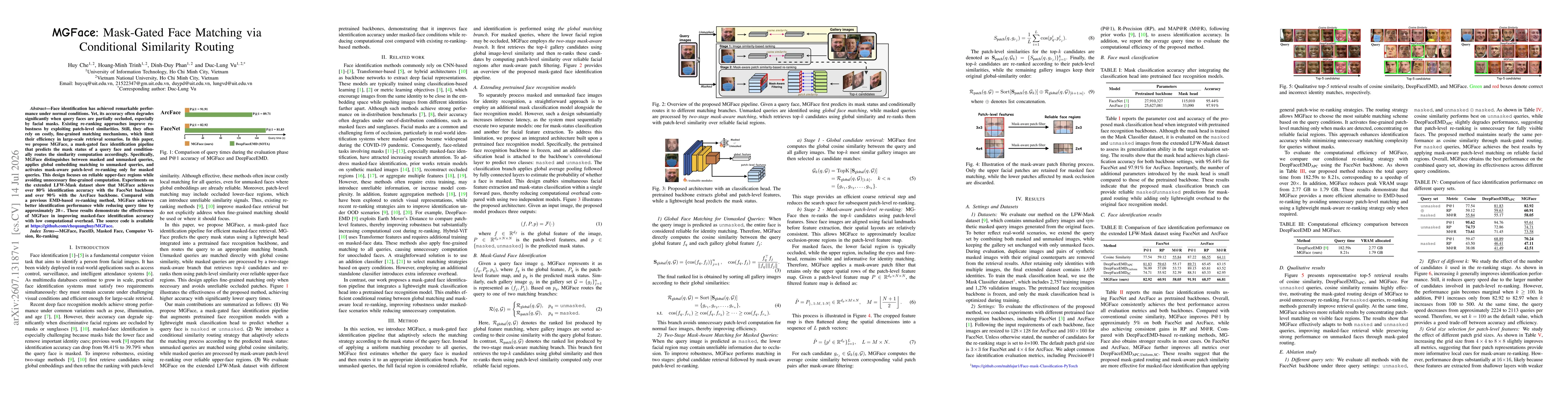 Thumbnail for MGFace: Mask-Gated Face Matching via Conditional Similarity Routing