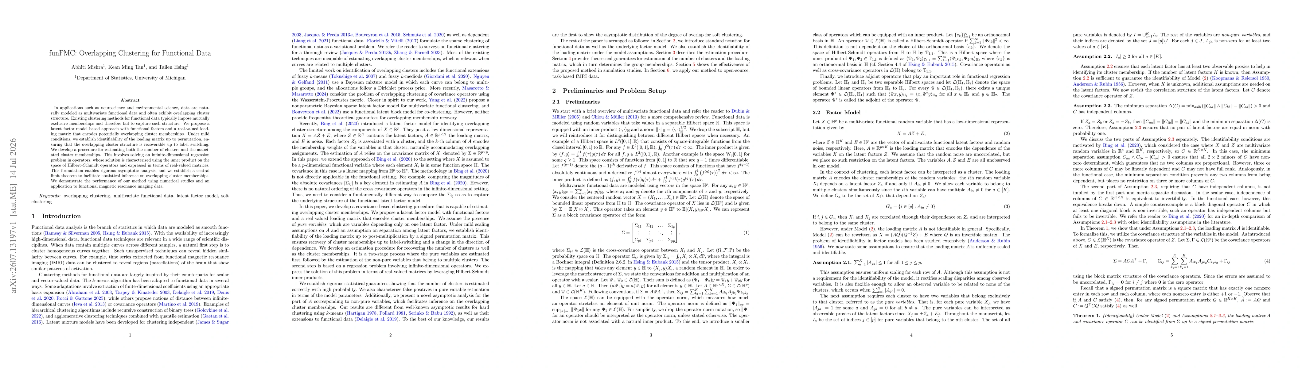 Thumbnail for funFMC: Overlapping Clustering for Functional Data