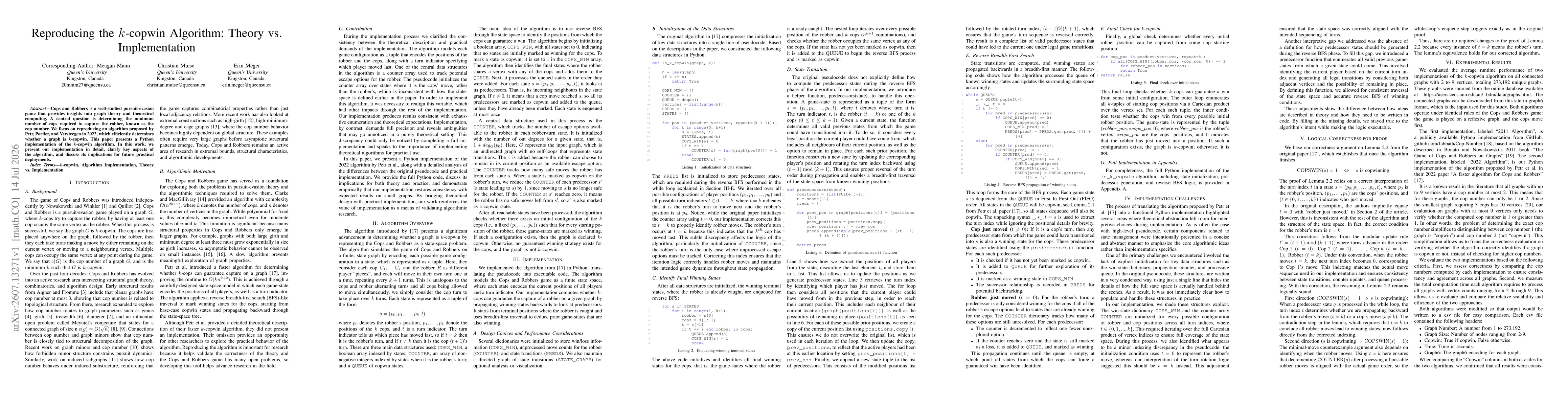 Thumbnail for Reproducing the k-copwin Algorithm: Theory vs. Implementation