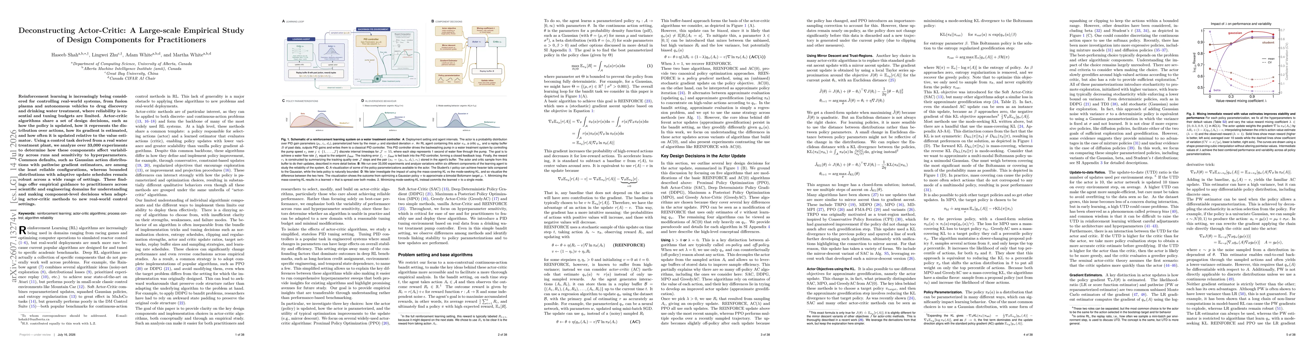 Thumbnail for Deconstructing Actor-Critic: A Large-scale Empirical Study of Design Components for Practitioners