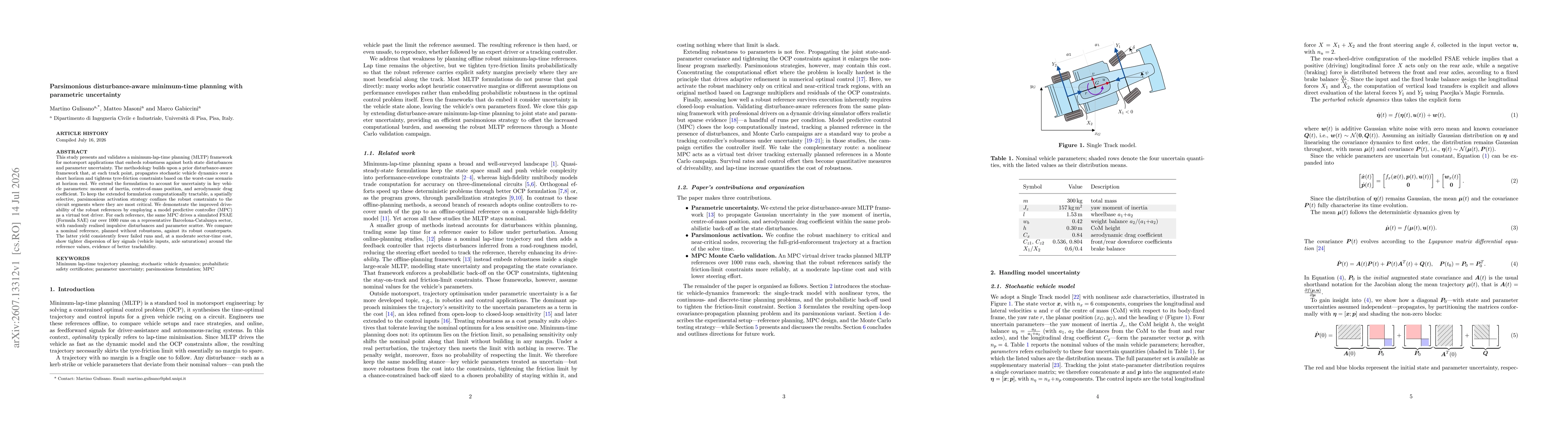 Thumbnail for Parsimonious disturbance-aware minimum-time planning with parametric uncertainty