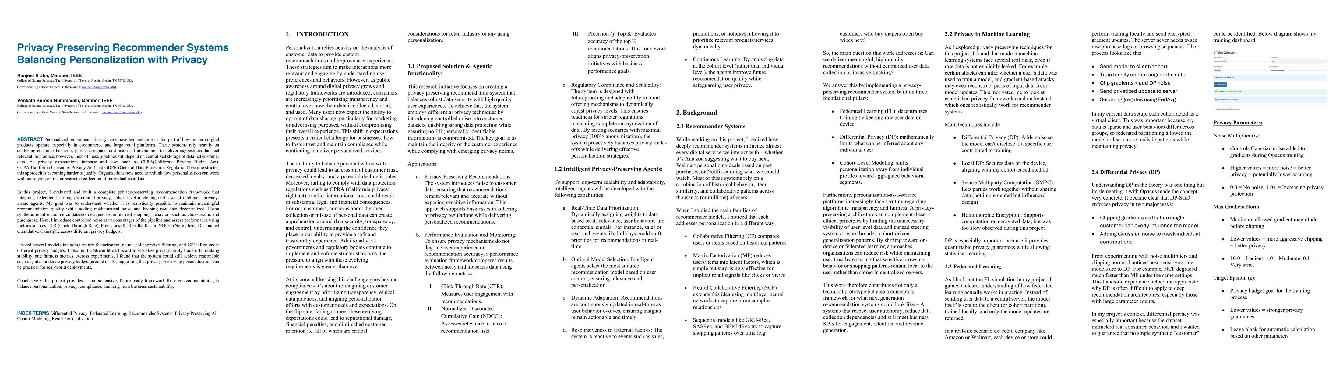 Thumbnail for Privacy Preserving Recommender Systems Balancing Personalization with Privacy