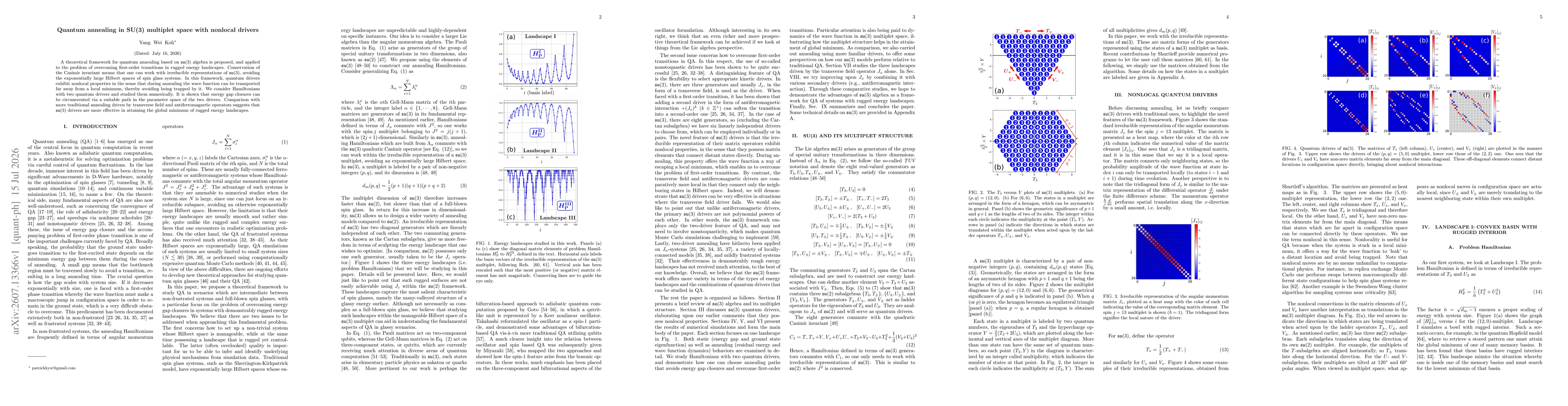 Thumbnail for Quantum annealing in SU(3) multiplet space with nonlocal drivers