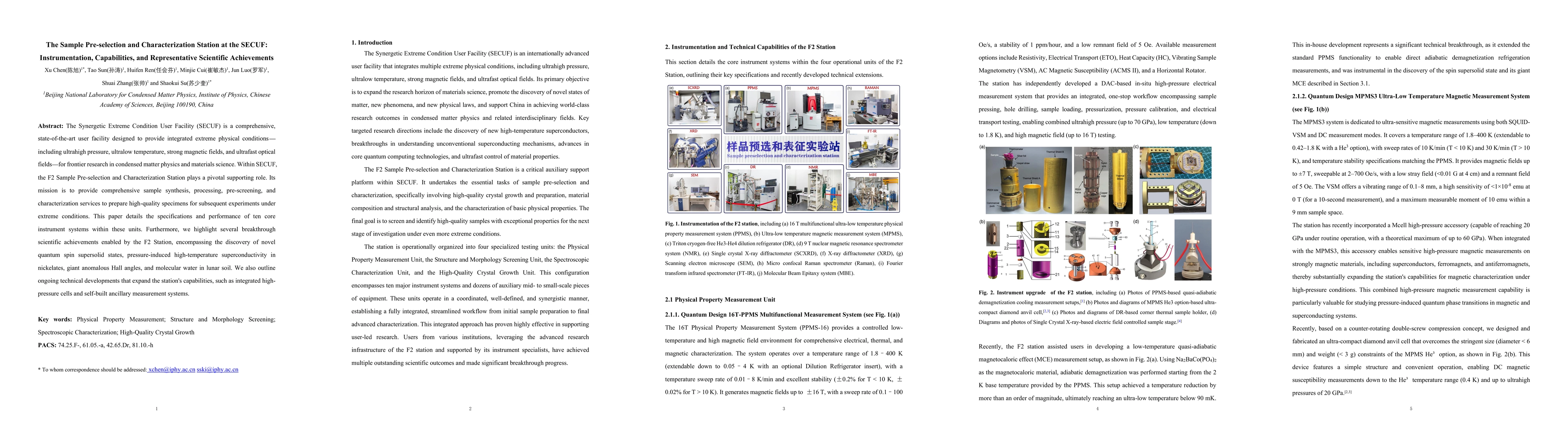Thumbnail for The Sample Pre-selection and Characterization Station at the SECUF: Instrumentation, Capabilities, and Representative Scientific Achievements