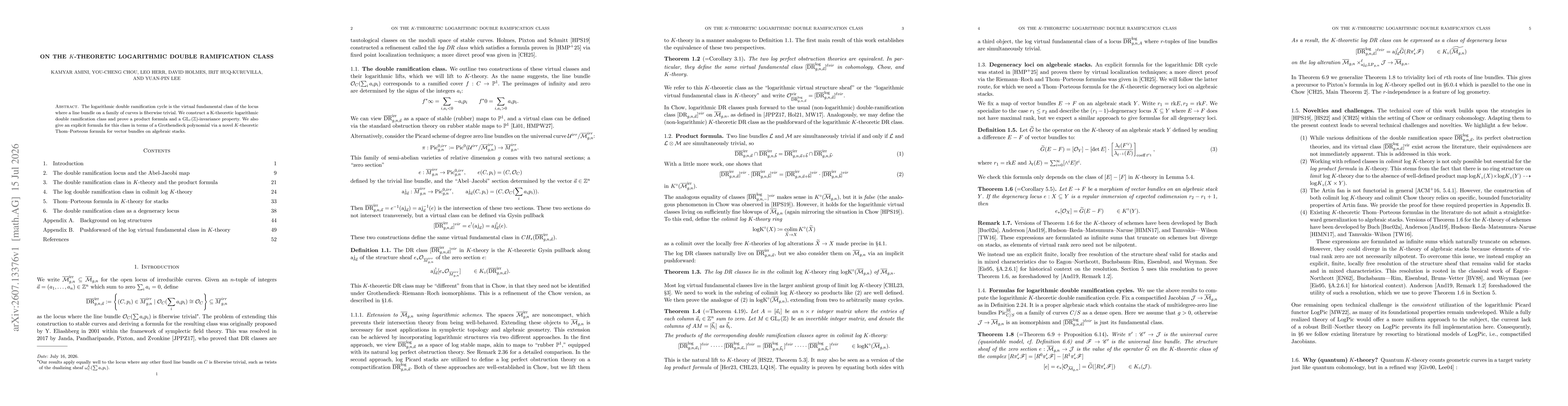 Thumbnail for On the $K$-theoretic logarithmic double ramification class