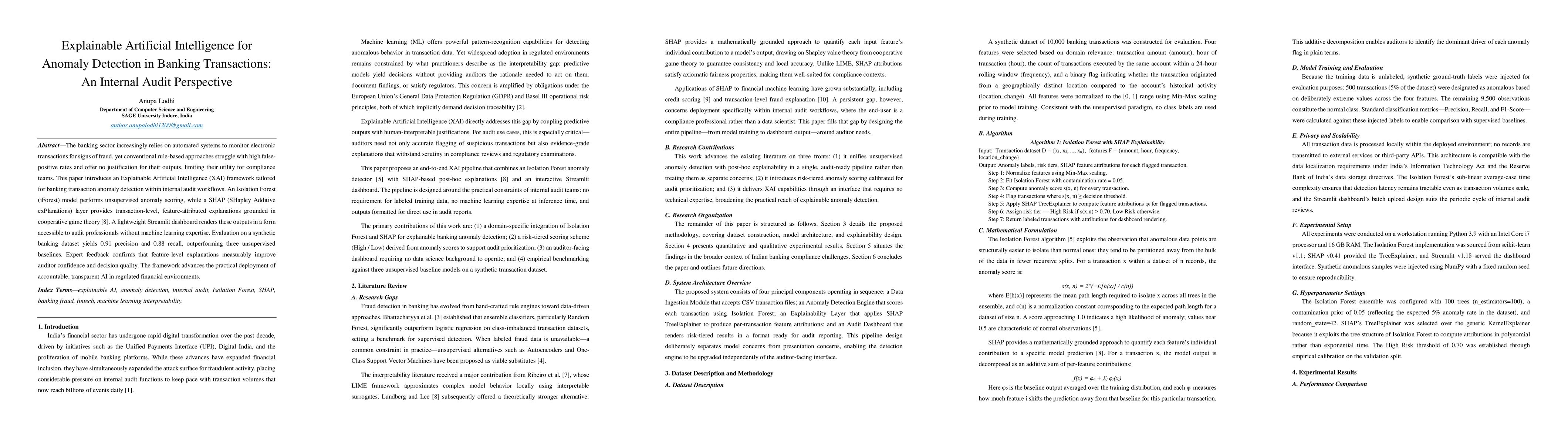 Thumbnail for Explainable Artificial Intelligence for Anomaly Detection in Banking Transactions: An Internal Audit Perspective
