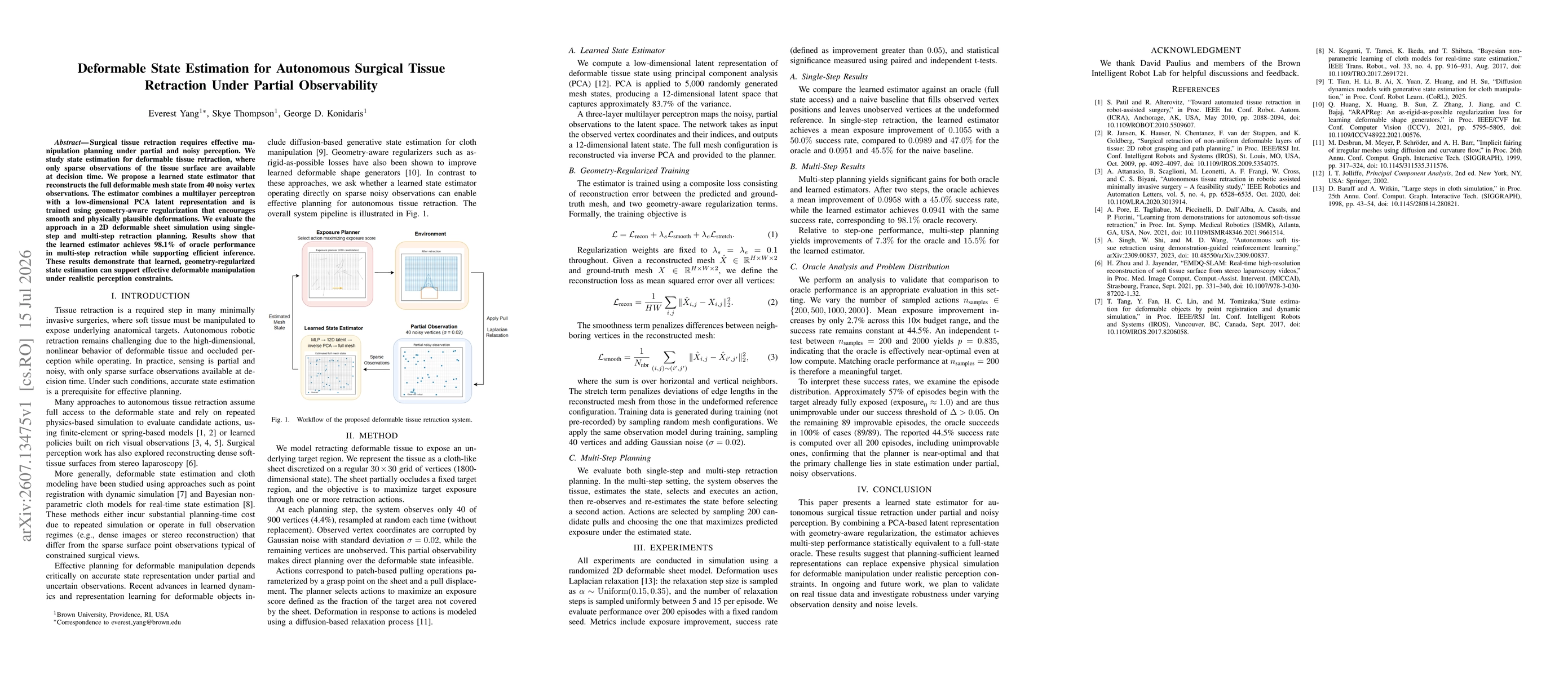 Thumbnail for Deformable State Estimation for Autonomous Surgical Tissue Retraction Under Partial Observability