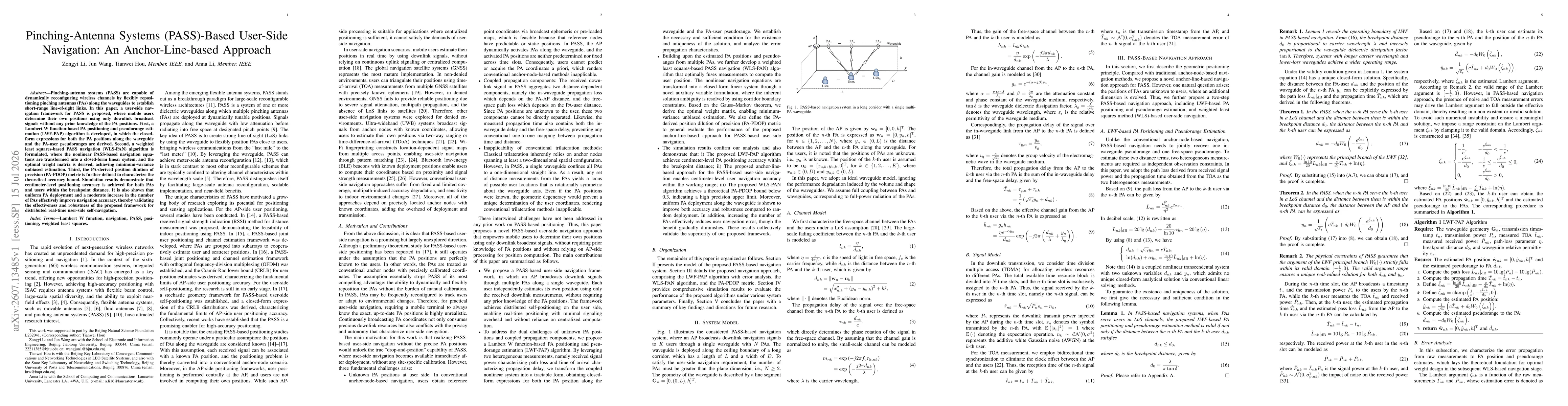 Thumbnail for Pinching-Antenna Systems (PASS)-Based User-Side Navigation: An Anchor-Line-based Approach