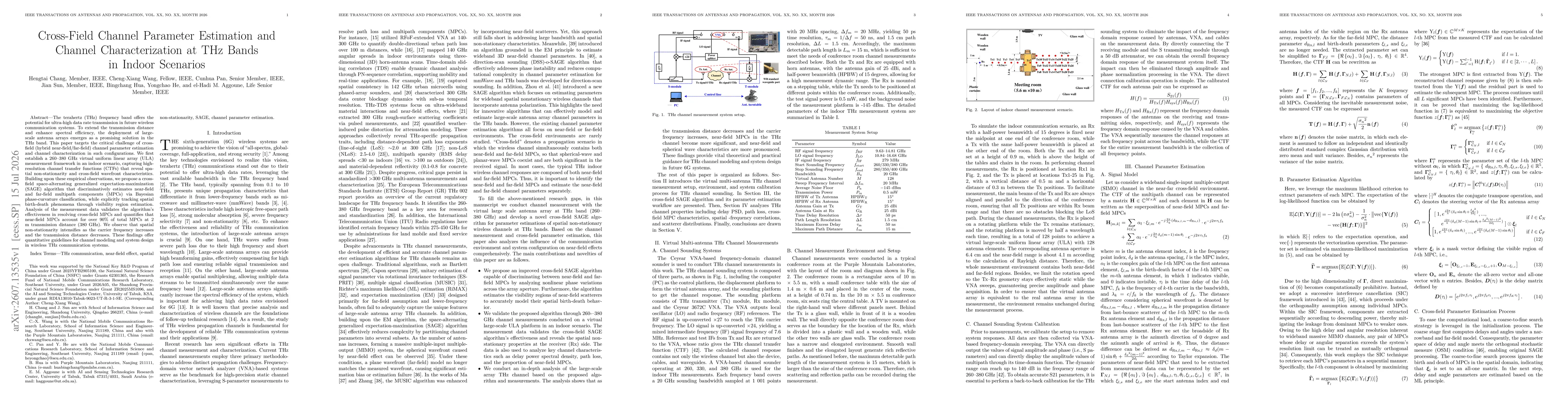 Thumbnail for Cross-Field Channel Parameter Estimation and Channel Characterization at THz Bands in Indoor Scenarios