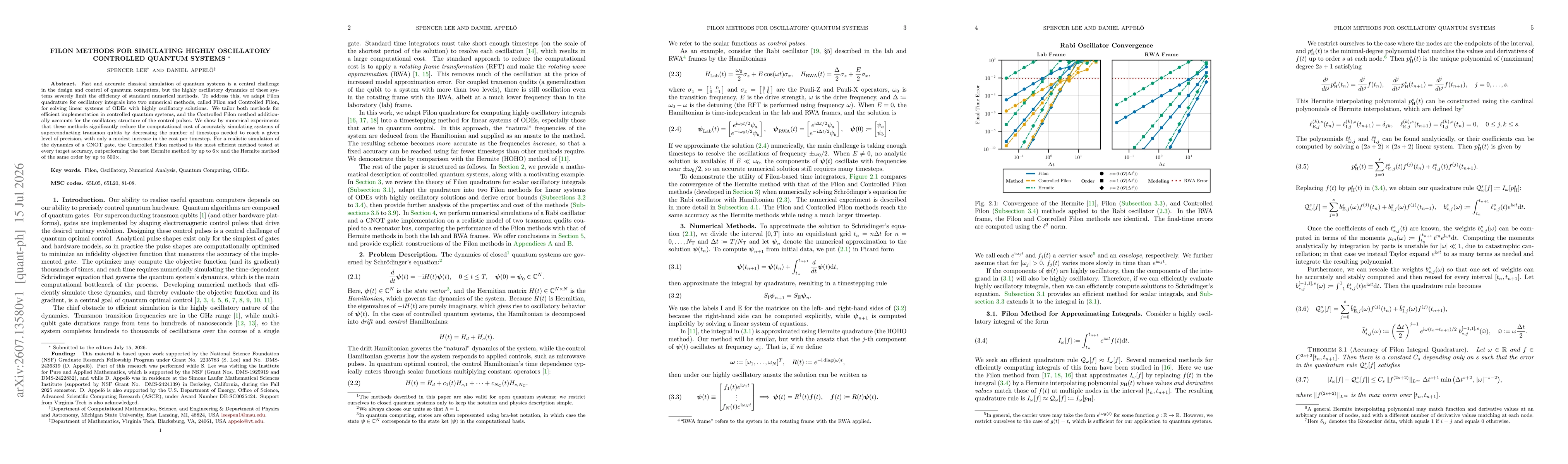 Thumbnail for Filon Methods for Highly Oscillatory Controlled Quantum Systems