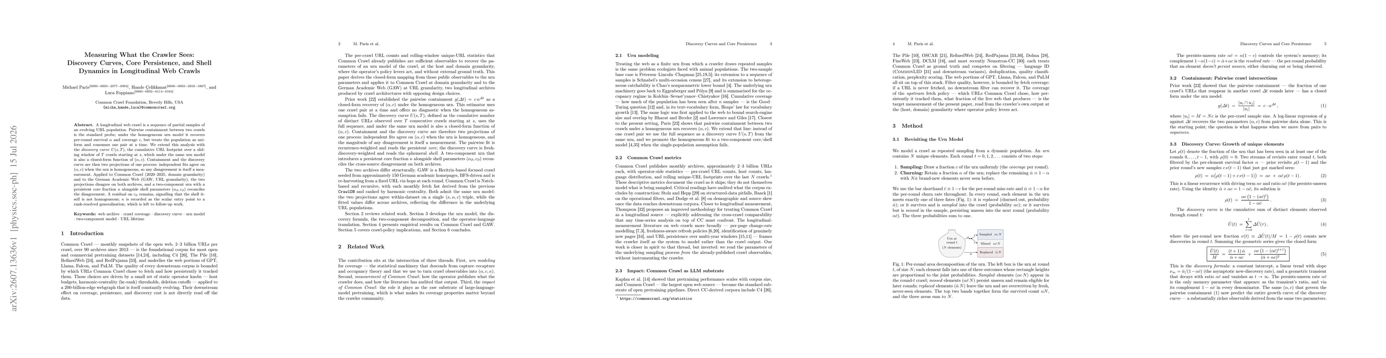 Thumbnail for Measuring What the Crawler Sees: Discovery Curves, Core Persistence, and Shell Dynamics in Longitudinal Web Crawls