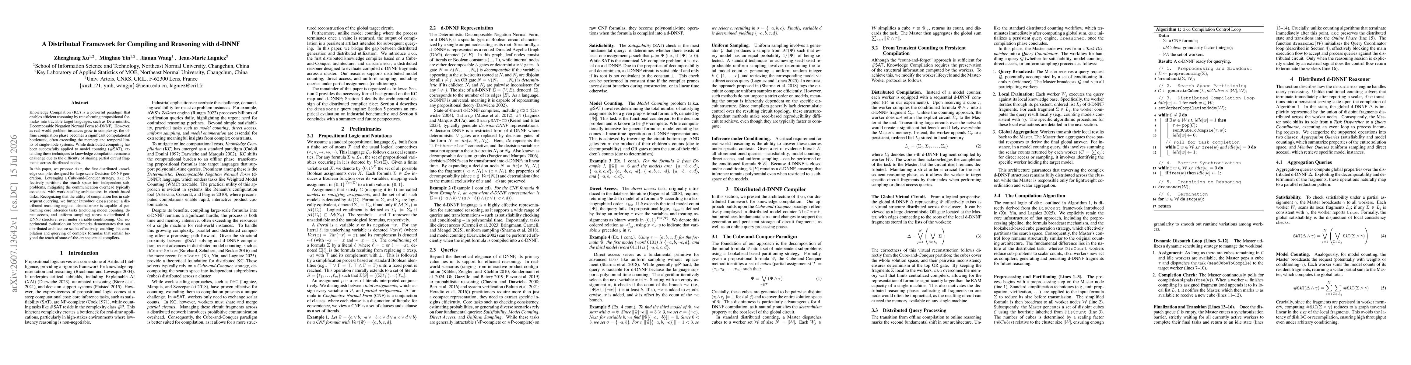 Thumbnail for A Distributed Framework for Compiling and Reasoning with d-DNNF