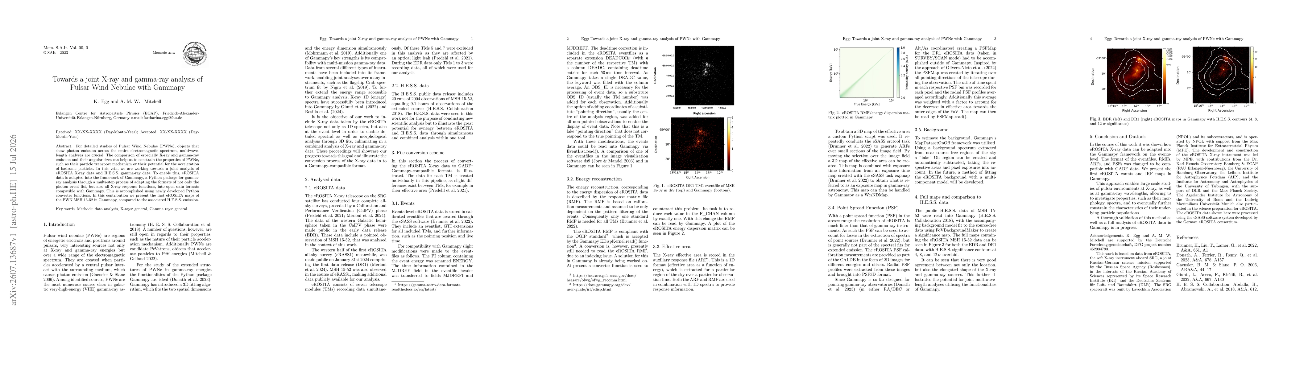 Thumbnail for Towards a joint X-ray and gamma-ray analysis of Pulsar Wind Nebulae with Gammapy