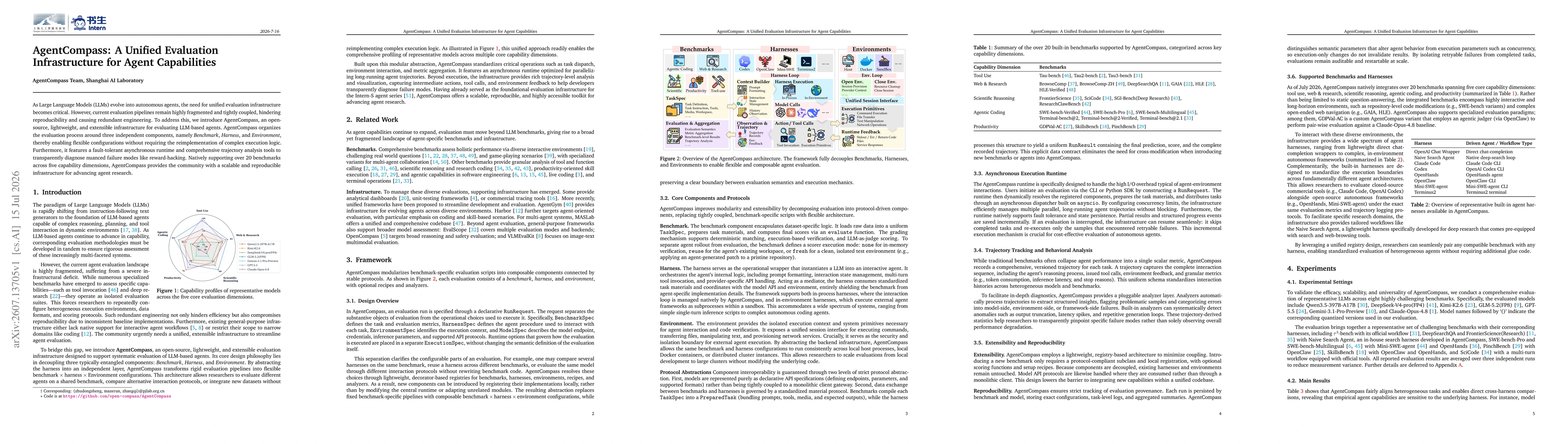 Thumbnail for AgentCompass: A Unified Evaluation Infrastructure for Agent Capabilities