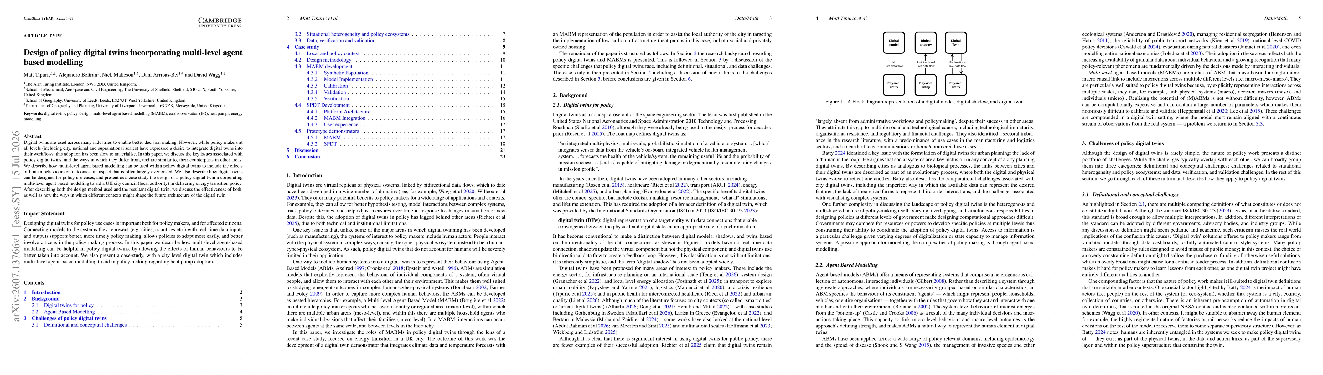 Thumbnail for Design of policy digital twins incorporating multi-level agent based modelling
