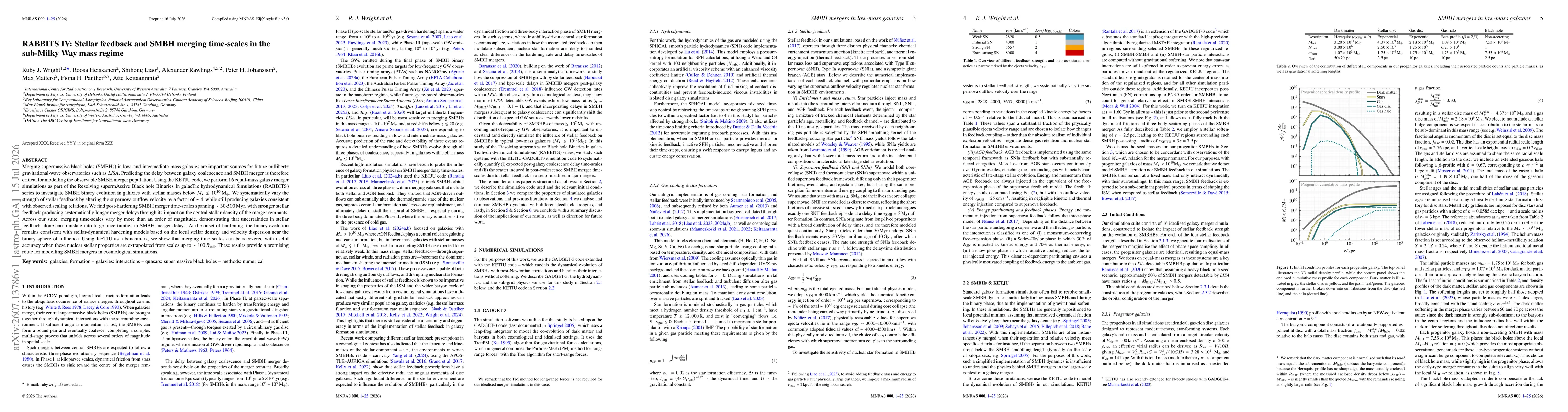 Thumbnail for RABBITS IV: Stellar feedback and SMBH merging time-scales in the sub-Milky Way mass regime