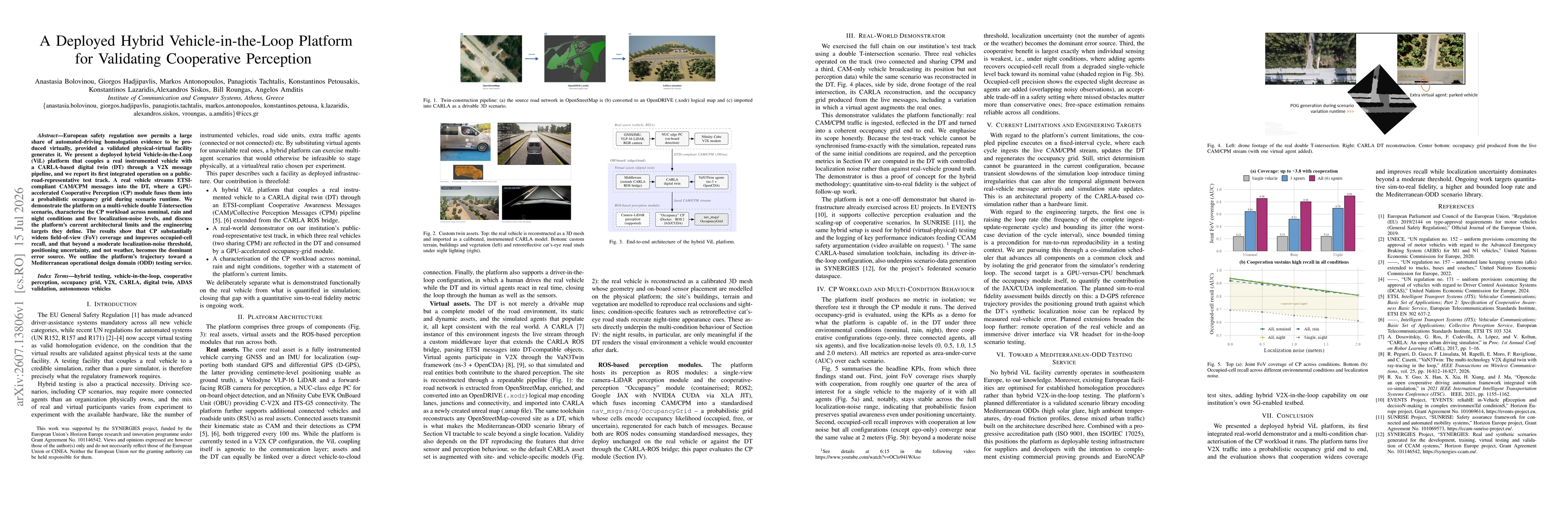 Thumbnail for A Deployed Hybrid Vehicle-in-the-Loop Platform for Validating Cooperative Perception