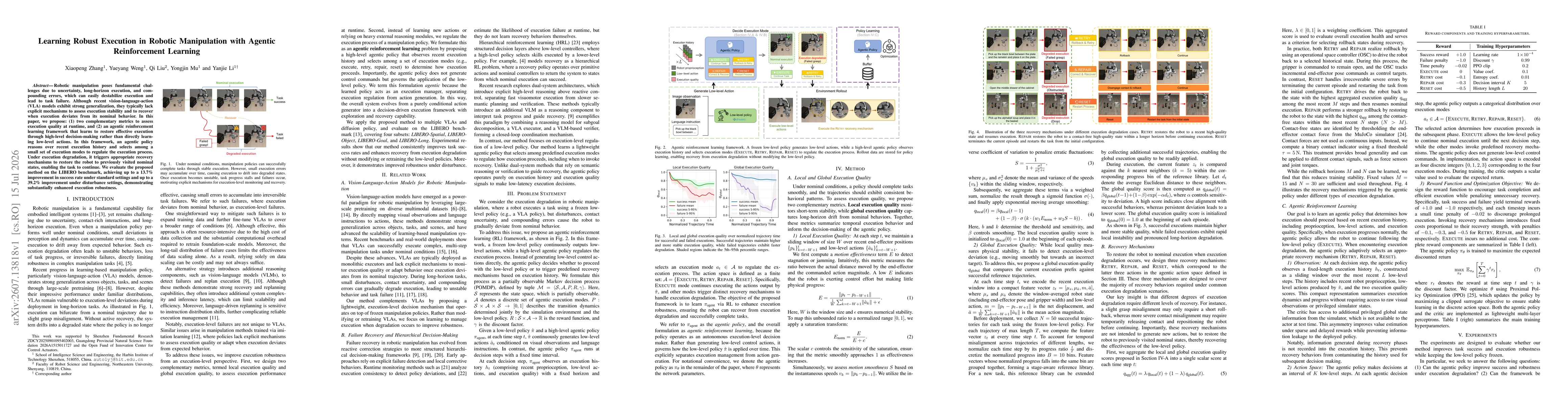 Thumbnail for Learning Robust Execution in Robotic Manipulation with Agentic Reinforcement Learning