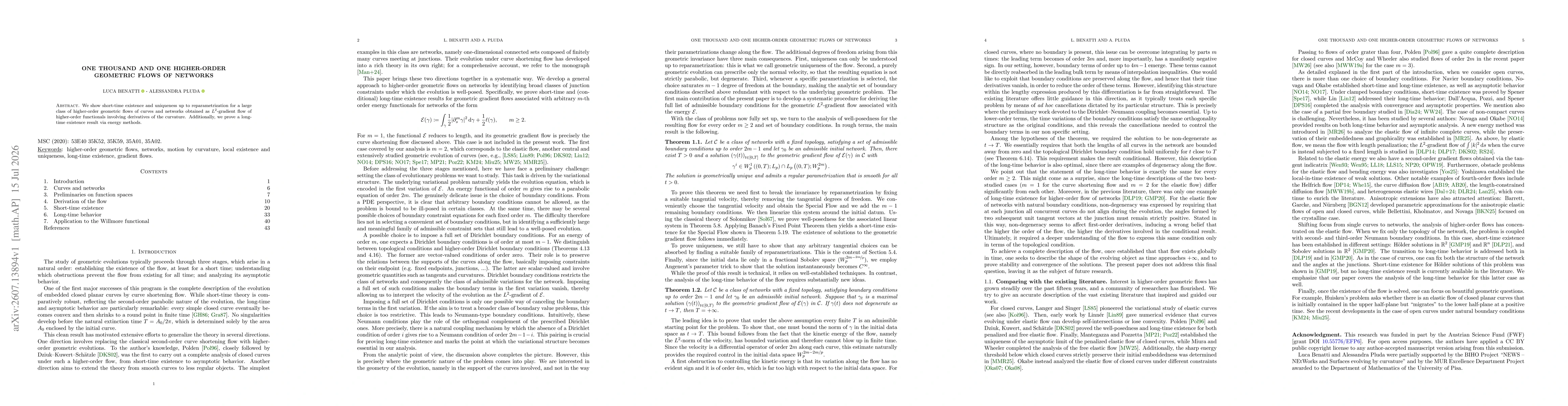 Thumbnail for One thousand and one higher-order geometric flows of networks