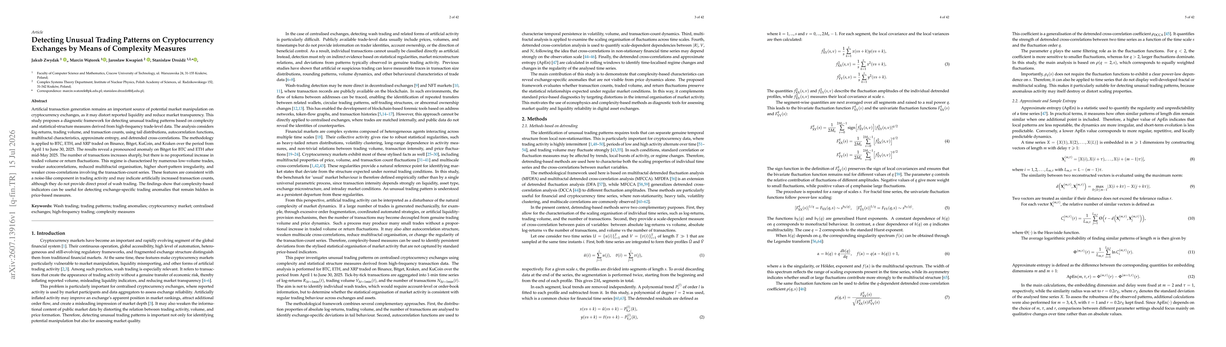Thumbnail for Detecting unusual trading patterns on cryptocurrency exchanges by means of complexity measures