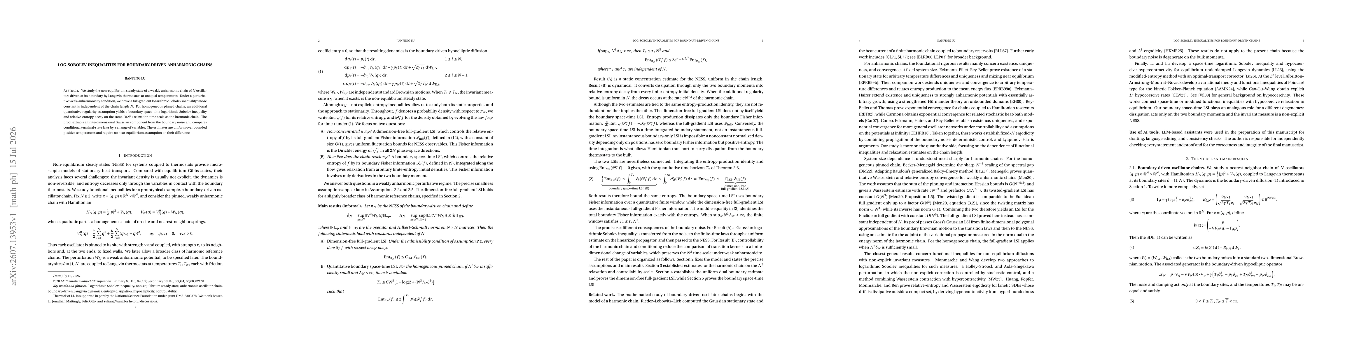 Thumbnail for Log-Sobolev inequalities for boundary-driven anharmonic chains