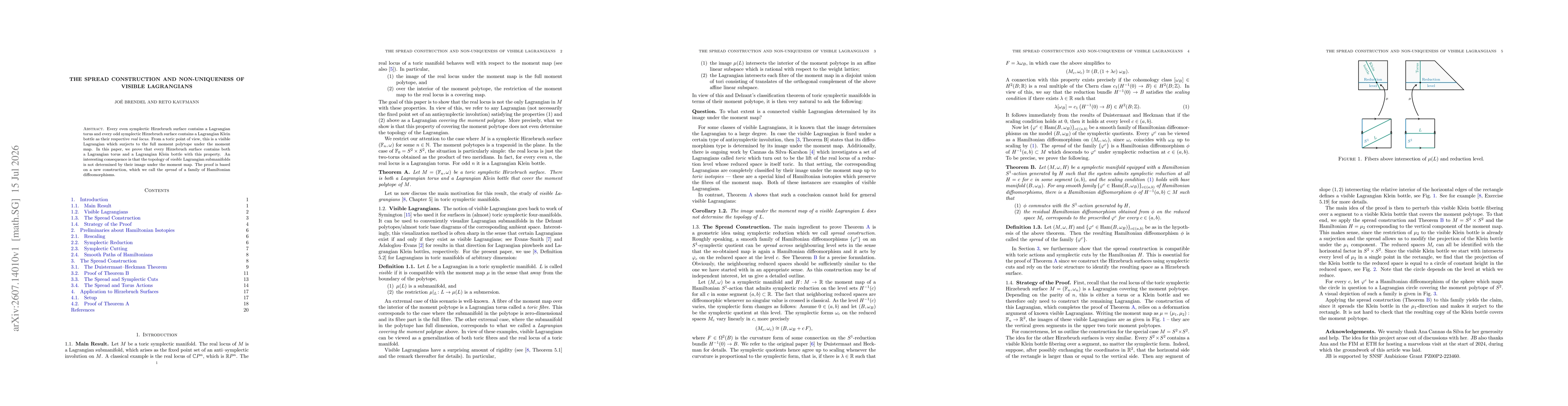 Thumbnail for The spread construction and non-uniqueness of visible Lagrangians
