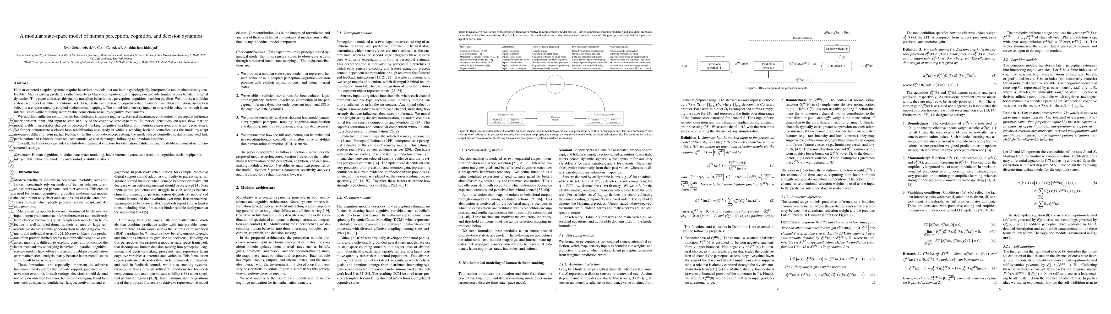 Thumbnail for A modular state-space model of human perception, cognition, and decision dynamics