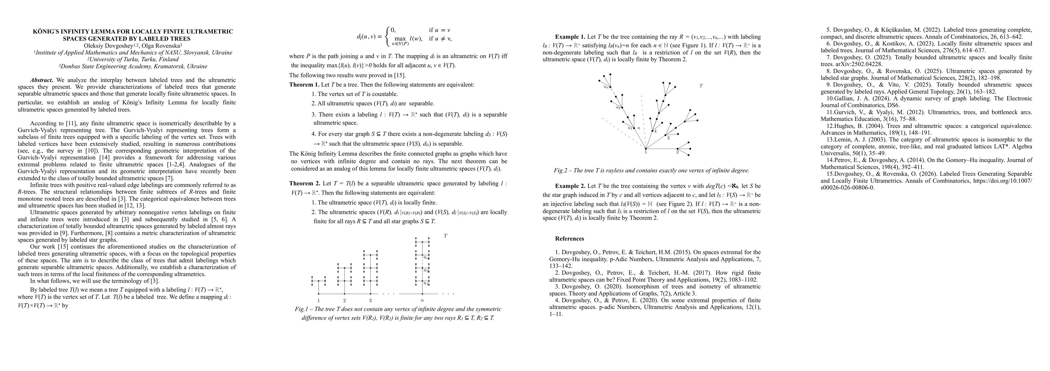 Thumbnail for Konig's Infinity Lemma for locally finite ultrametric spaces generated by labeled trees