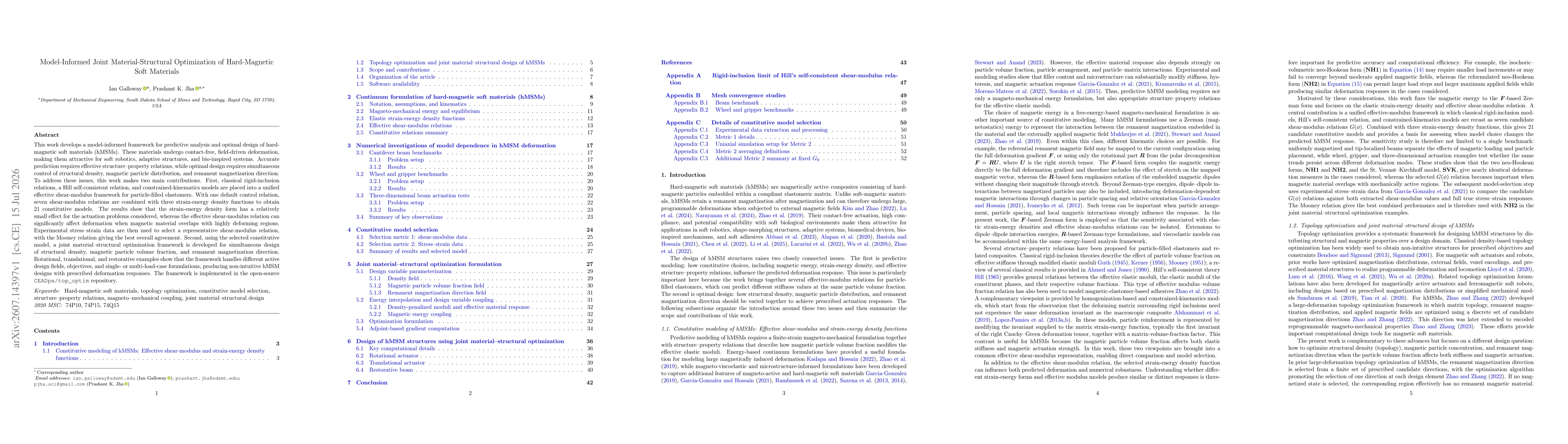 Thumbnail for Model-Informed Joint Material-Structural Optimization of Hard-Magnetic Soft Materials