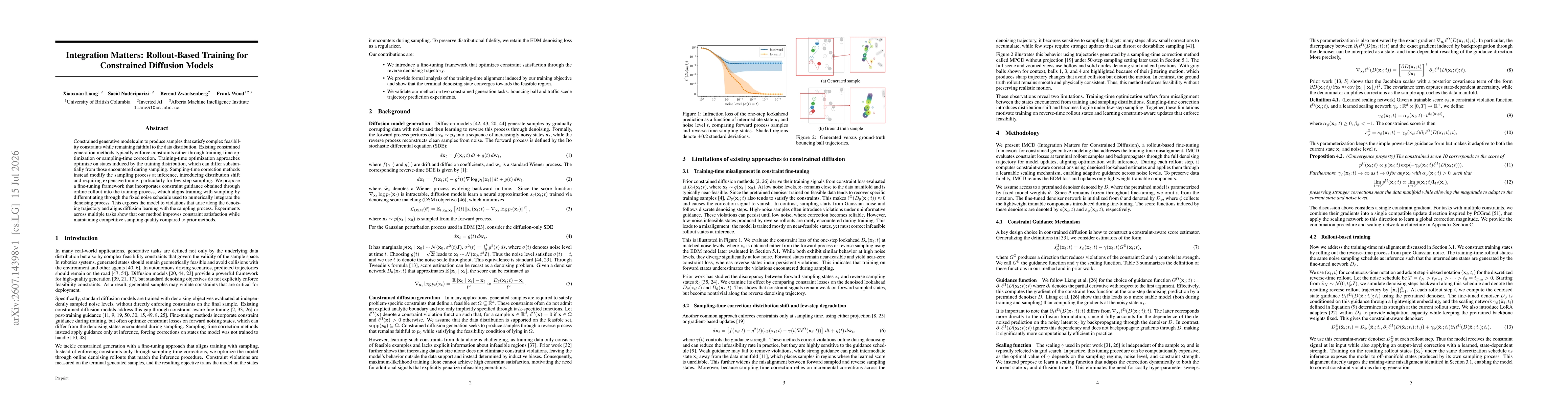 Thumbnail for Integration Matters: Rollout-Based Training for Constrained Diffusion Models