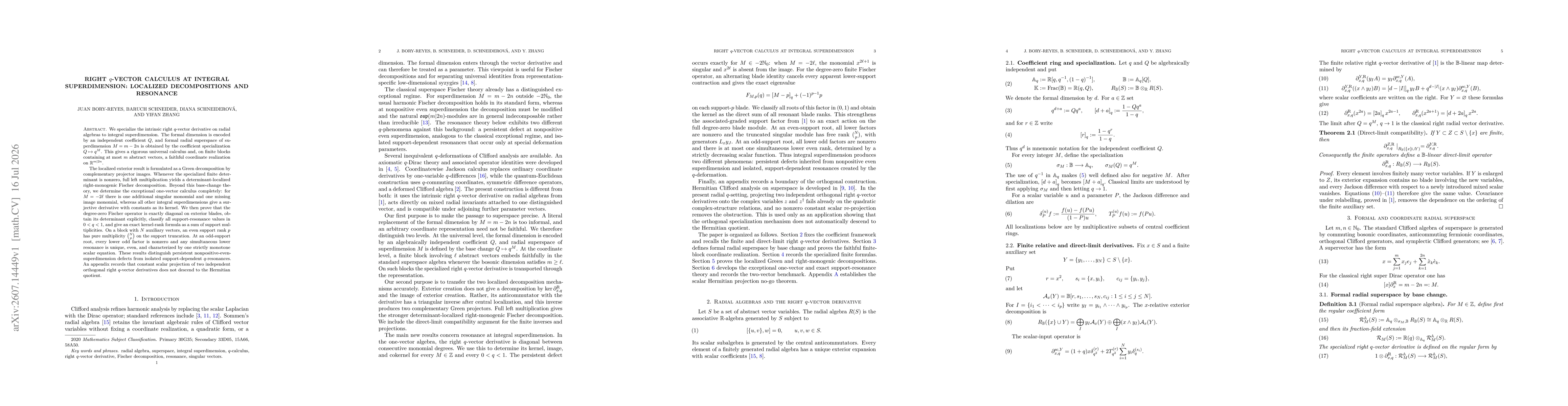 Thumbnail for Right q-vector calculus at integral superdimension: localized decompositions and resonance