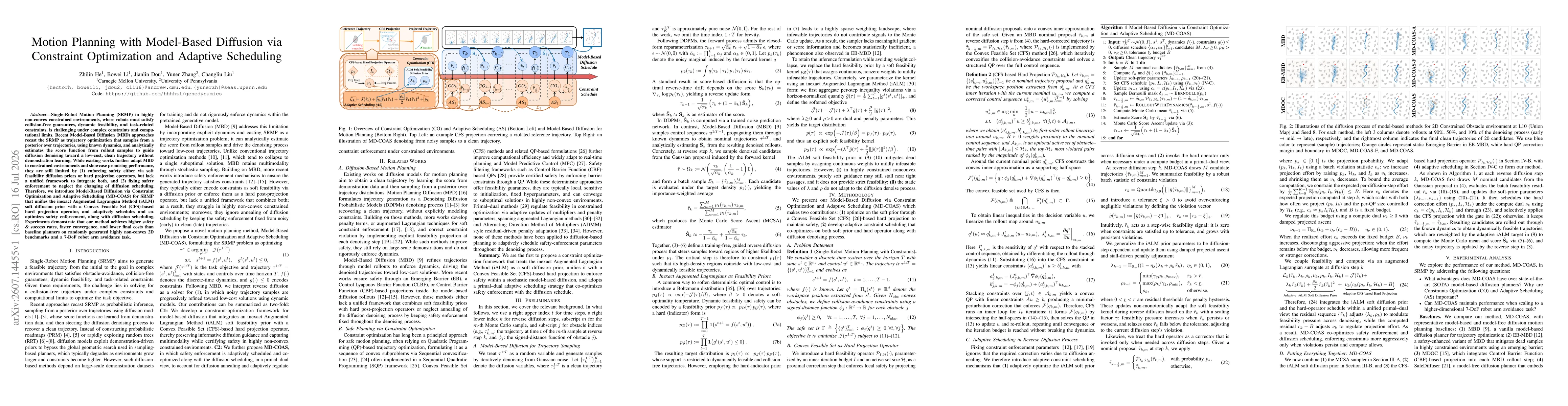 Thumbnail for Motion Planning with Model-Based Diffusion via Constraint Optimization and Adaptive Scheduling