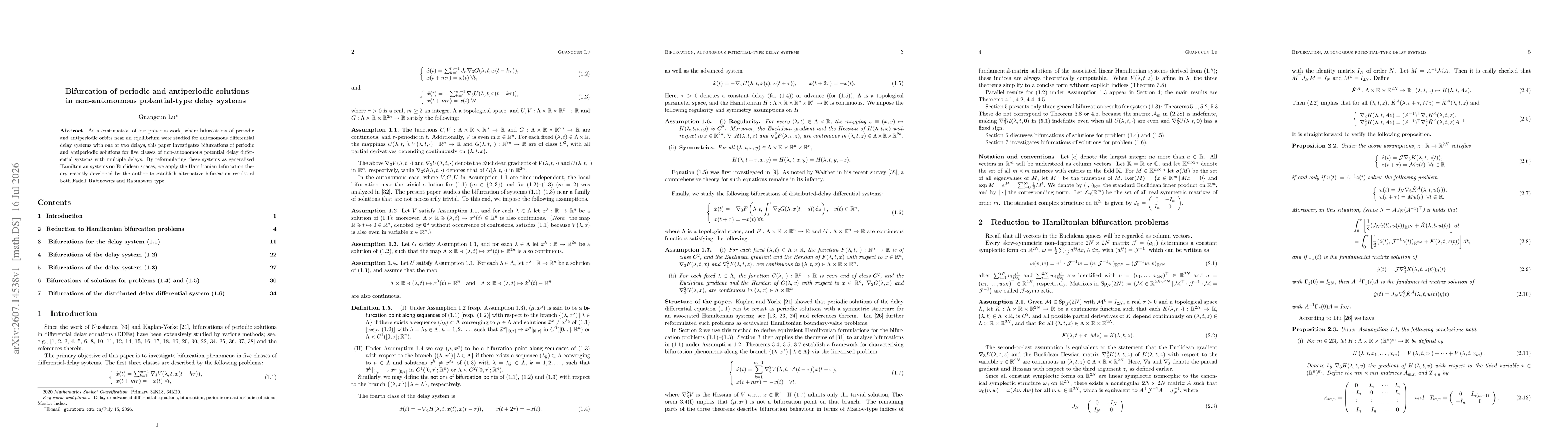 Thumbnail for Bifurcation of periodic and antiperiodic solutions in non-autonomous potential-type delay systems