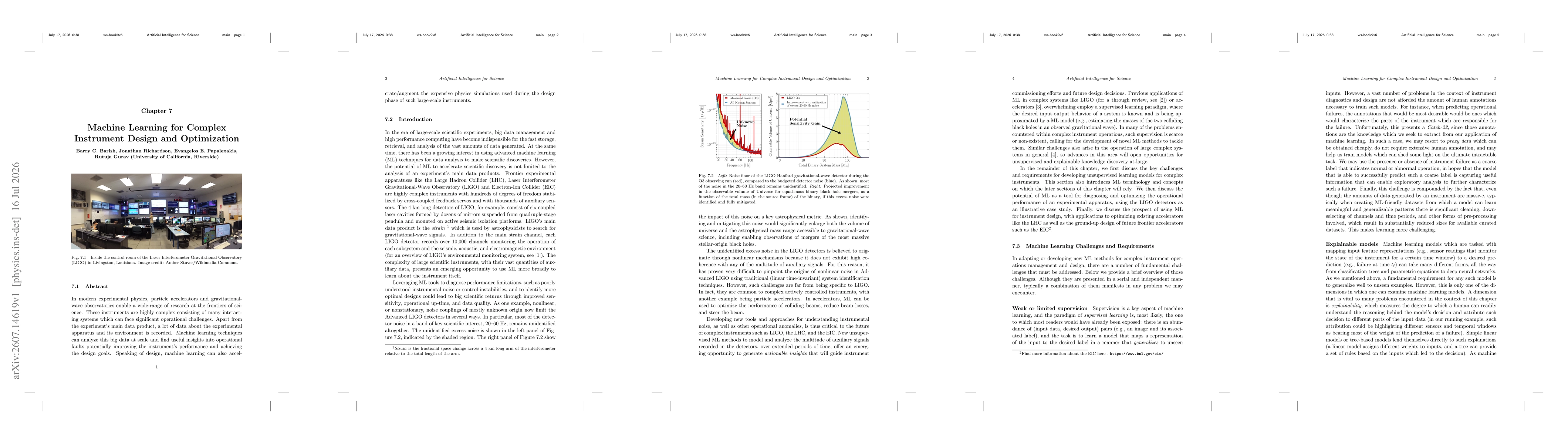 Thumbnail for Machine Learning for Complex Instrument Design and Optimization