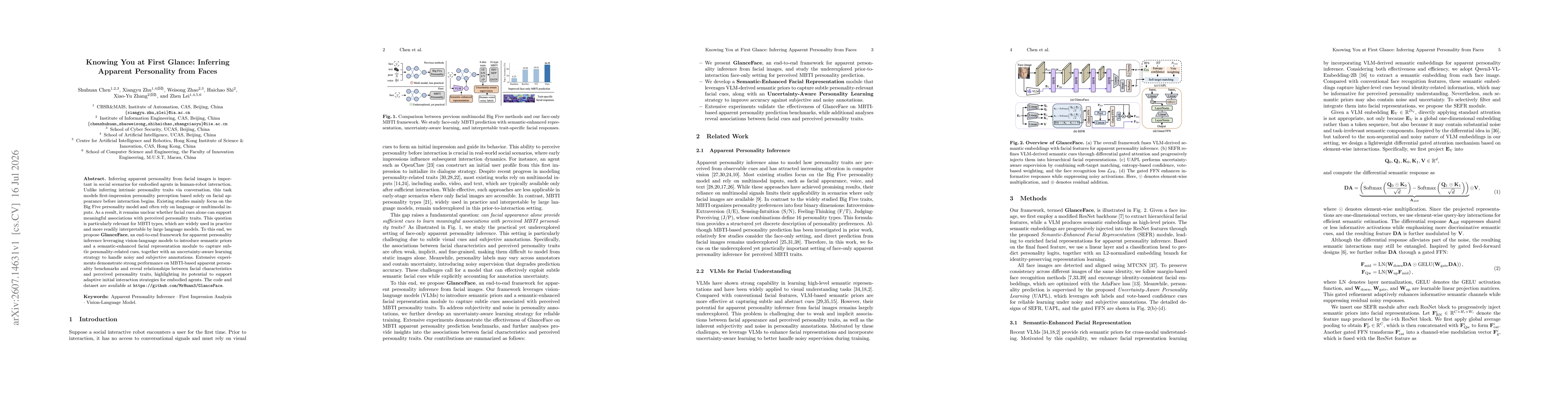 Thumbnail for Knowing You at First Glance: Inferring Apparent Personality from Faces