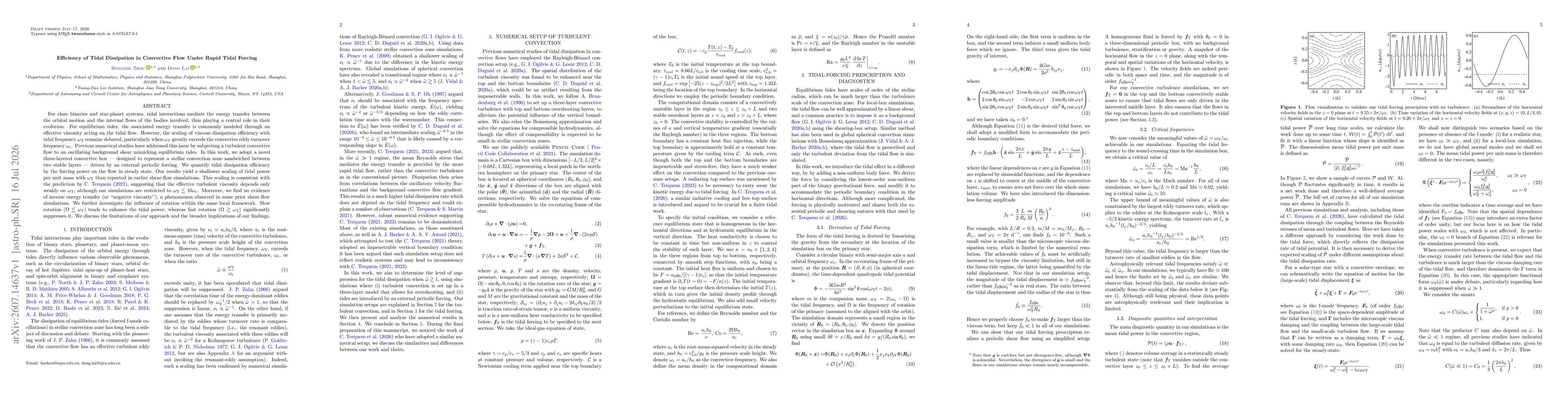 Thumbnail for Efficiency of Tidal Dissipation in Convective Flow Under Rapid Tidal Forcing