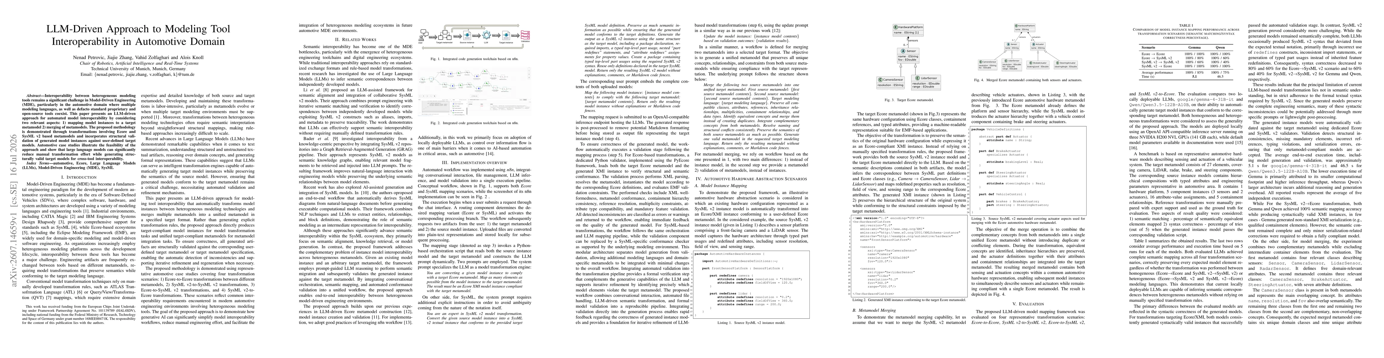 Thumbnail for LLM-Driven Approach to Modeling Tool Interoperability in Automotive Domain