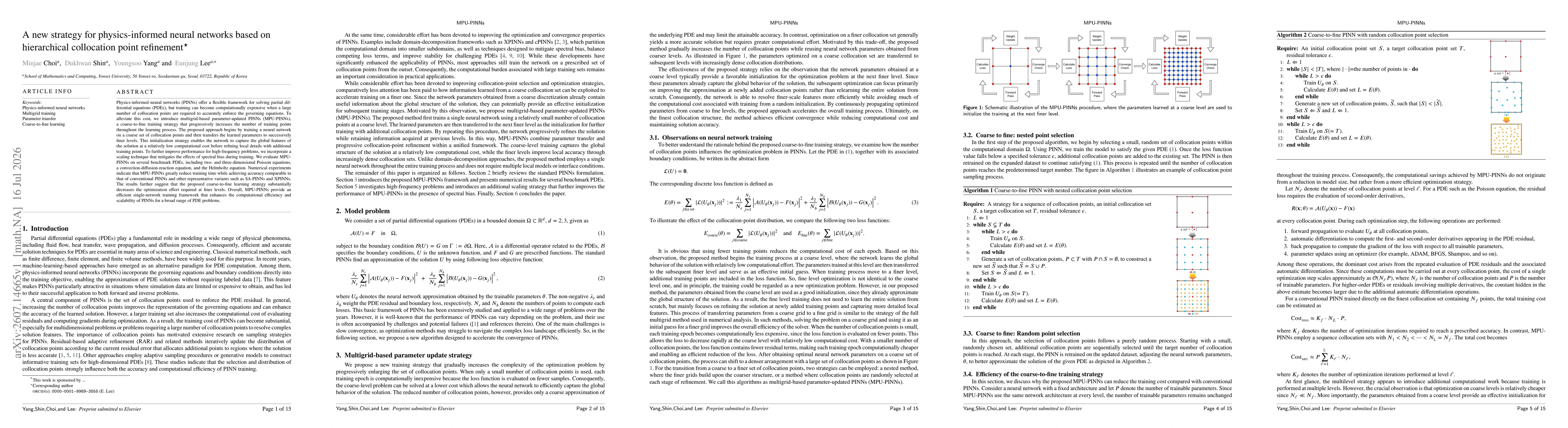 Thumbnail for A new strategy for physics-informed neural networks based on hierarchical collocation point refinement