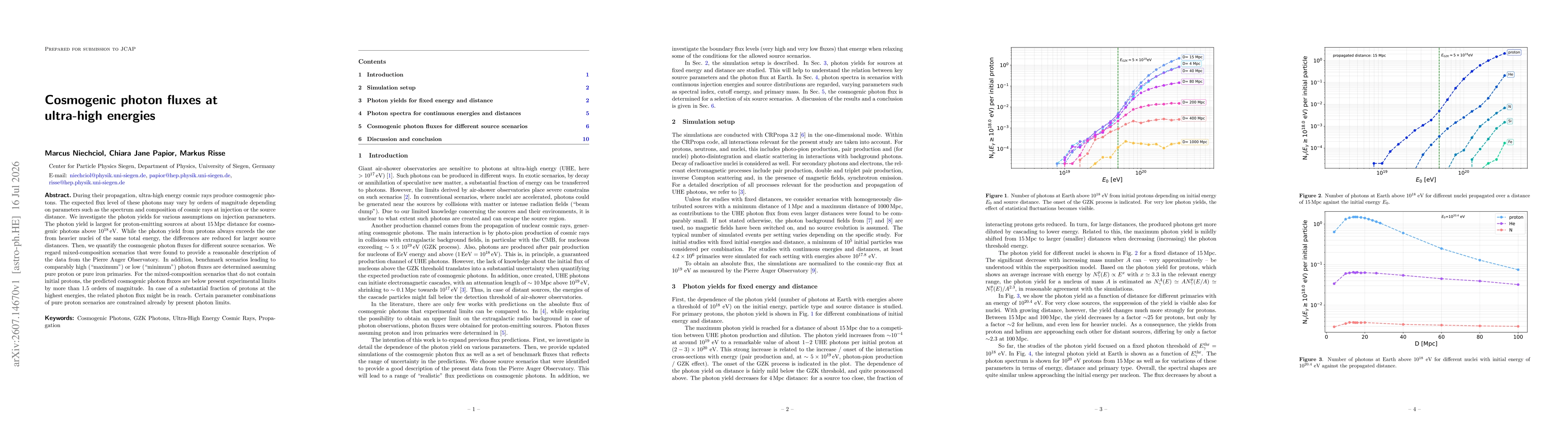 Thumbnail for Cosmogenic photon fluxes at ultra-high energies
