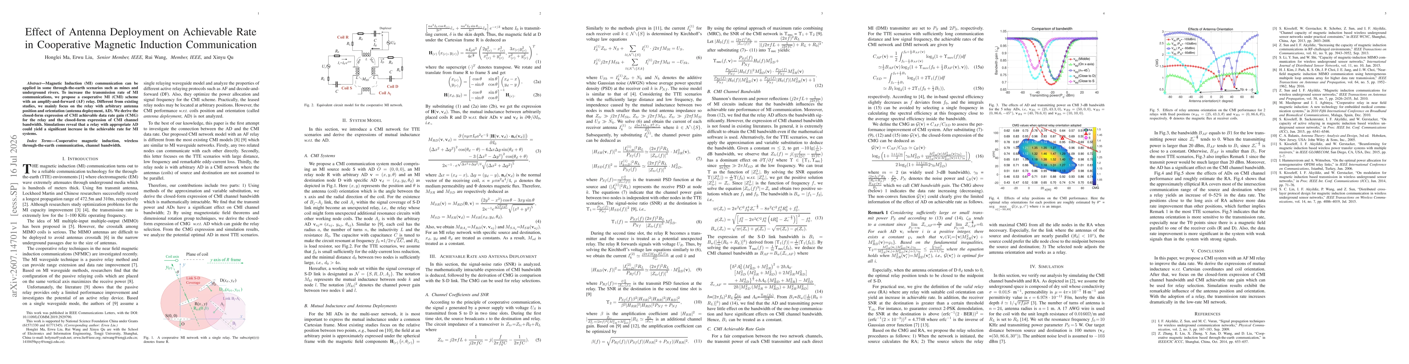 Thumbnail for Effect of Antenna Deployment on Achievable Rate in Cooperative Magnetic Induction Communication